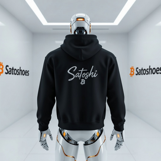 Bitcoin Black and White Unisex Pullover Hoodie