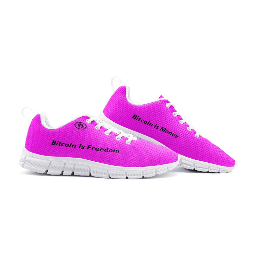 Bitcoin is Freedom Pink Sneakers