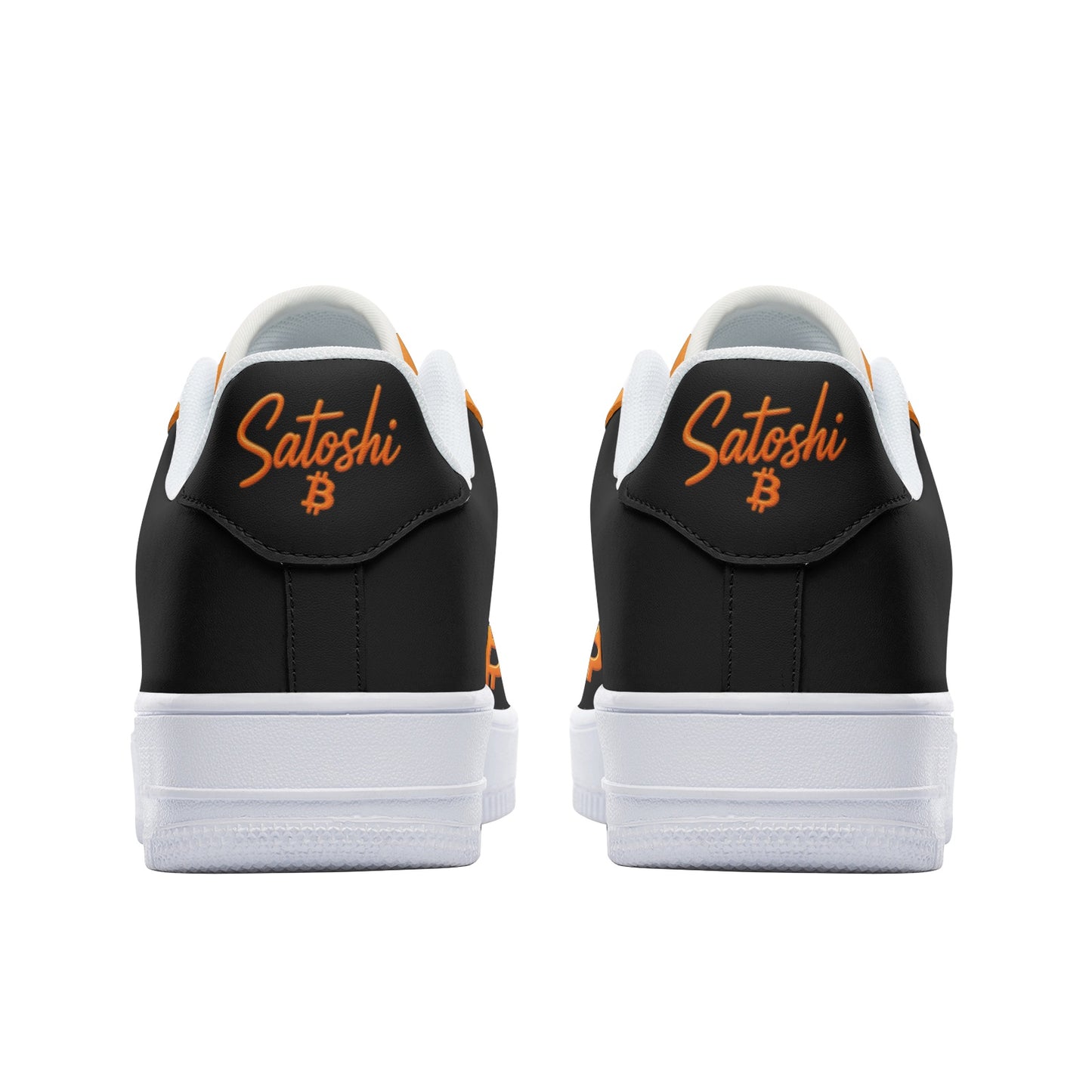 Bitcoin Orange Top Low Top Sneakers