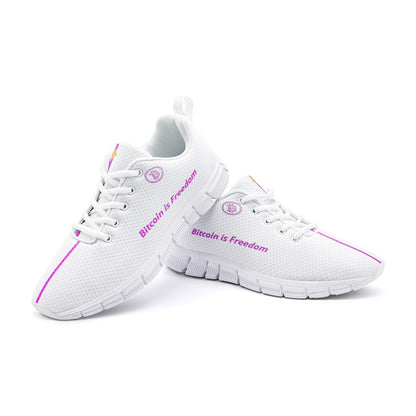 Bitcoin is Freedom White/Pink Sneakers