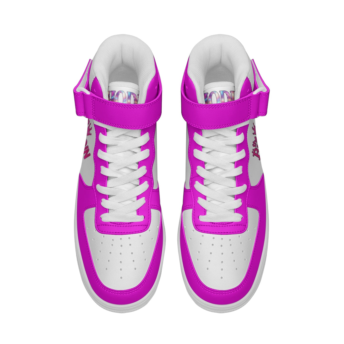 Bitcoin Queen Pink Scarce High Top Sneakers