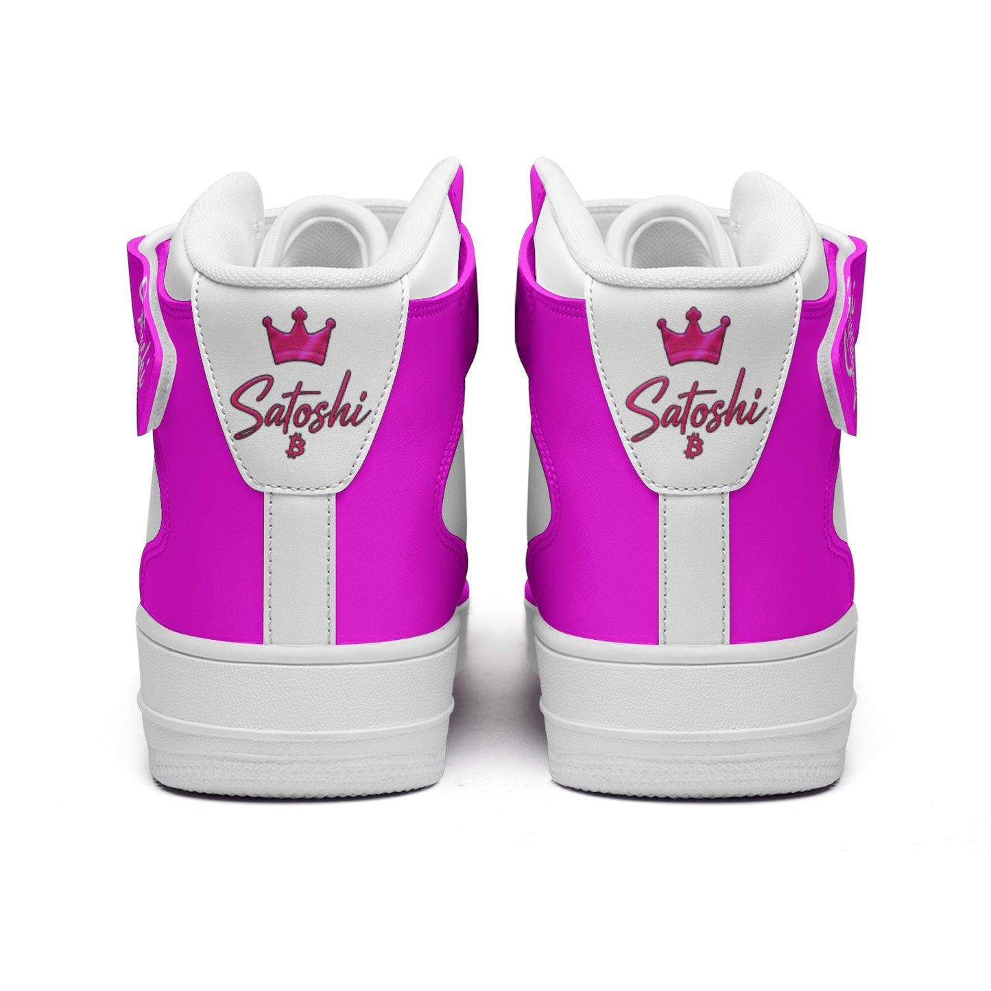 Bitcoin Queen Pink Scarce High Top Sneakers