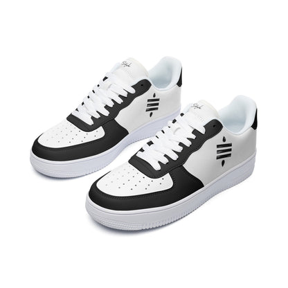Sats Low Top Black Sneakers
