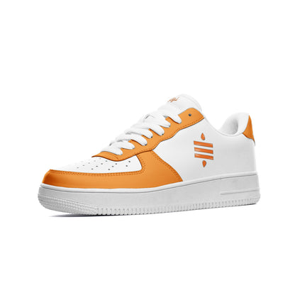 Sats Low Top Orange Sneakers