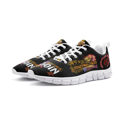 Dark Bitcoin Graffiti Sneakers