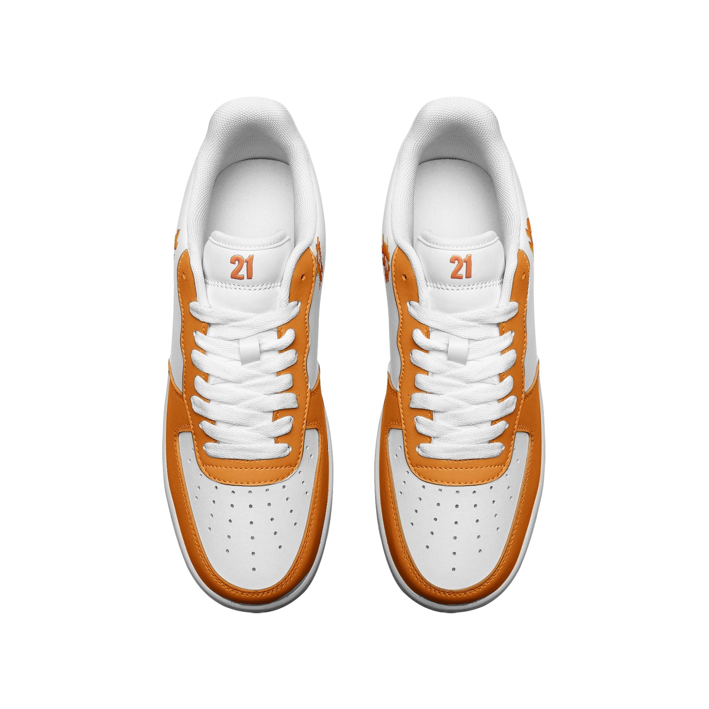 Classic B Orange — Bitcoin Low Top Sneakers