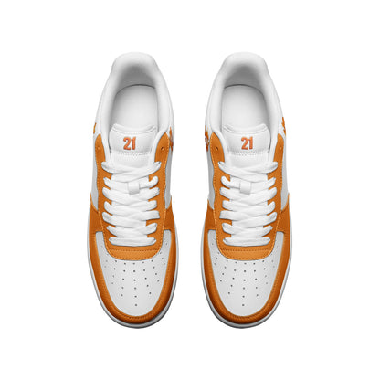 Classic B Orange — Bitcoin Low Top Sneakers