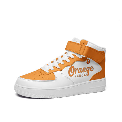 Orange Flock White/Orange Edition High Top Sneakers