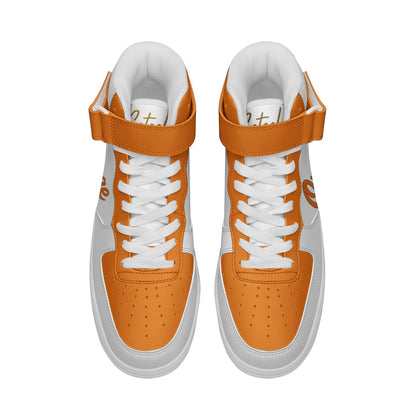 Orange Flock White/Orange Edition High Top Sneakers