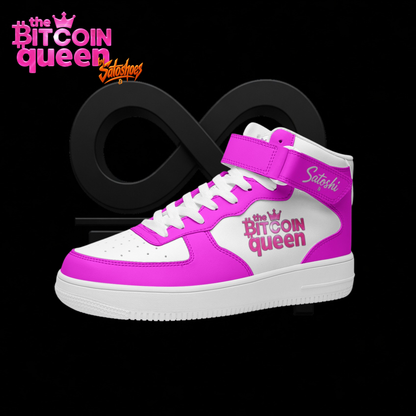 Bitcoin Queen Pink Scarce High Top Sneakers