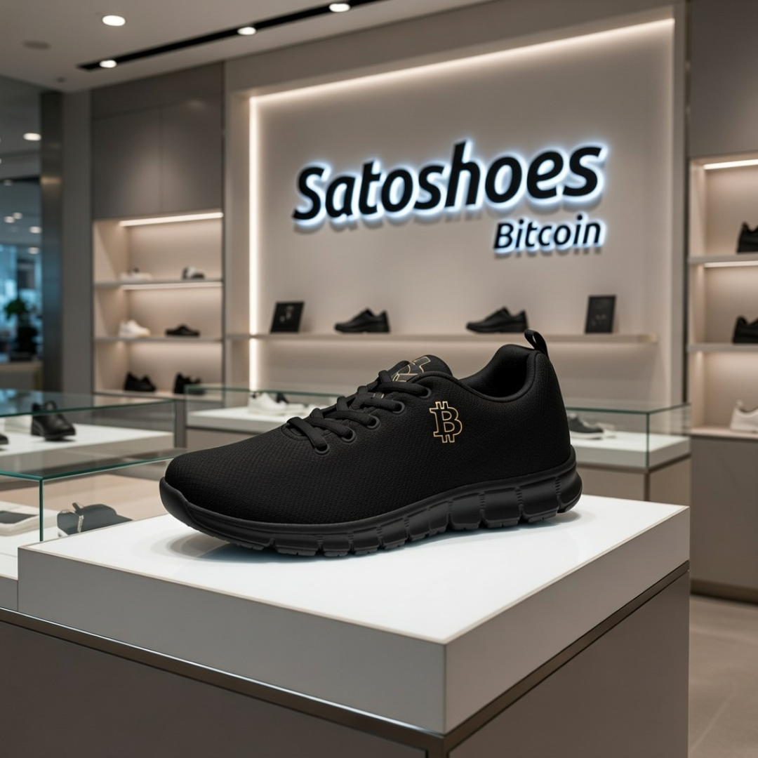 Bitcoin Black Stealth Sneakers