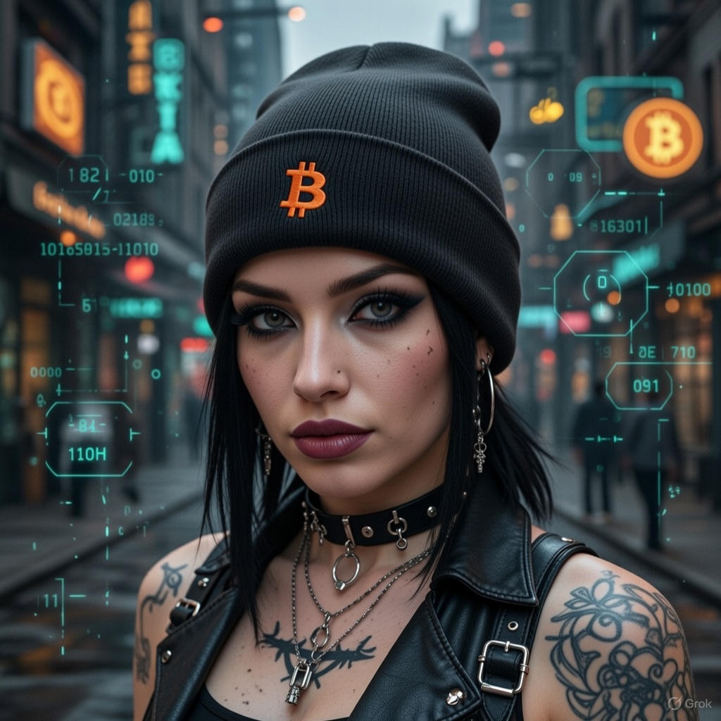 Classic Bitcoin B Embroidered Cuffed Beanie