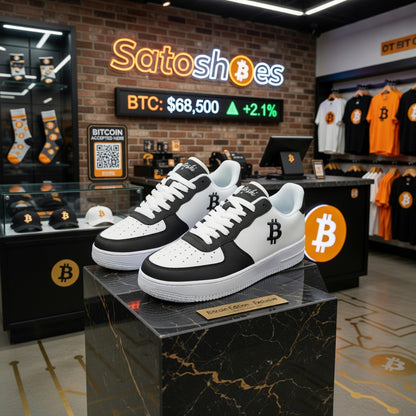 Classic B Black — Bitcoin Low Top Sneakers