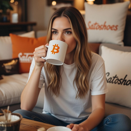 Classic Bitcoin B White 11oz Ceramic Mug