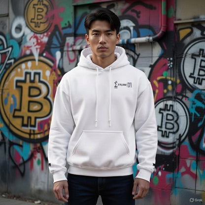Bitcoin Equation Embroidered Unisex Pullover Hoodie