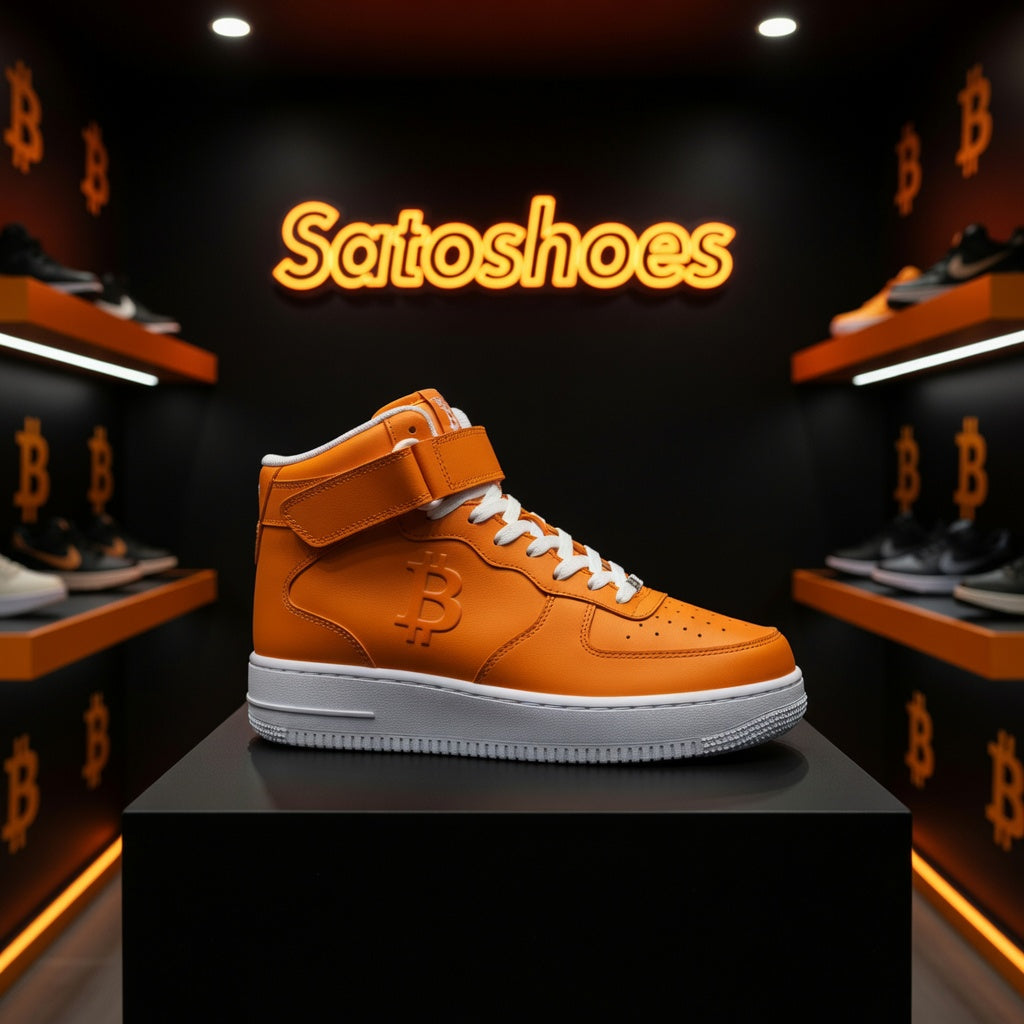 Full Orange Pill High Top Sneakers