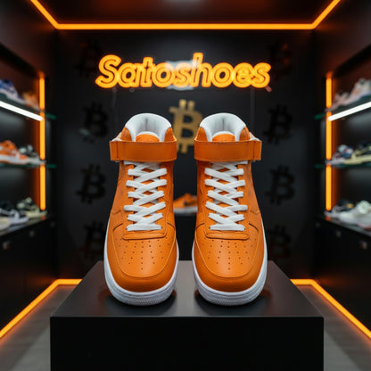 Full Orange Pill High Top Sneakers