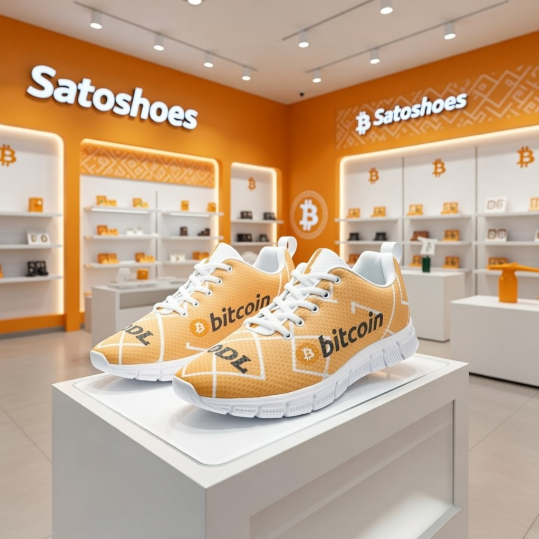 Orange Geo HODL Sneakers