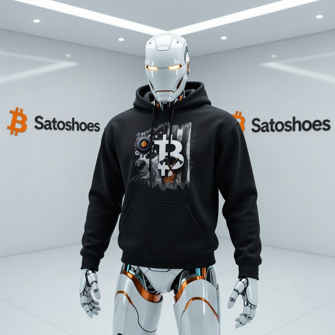 Bitcoin Black & White Hoodie
