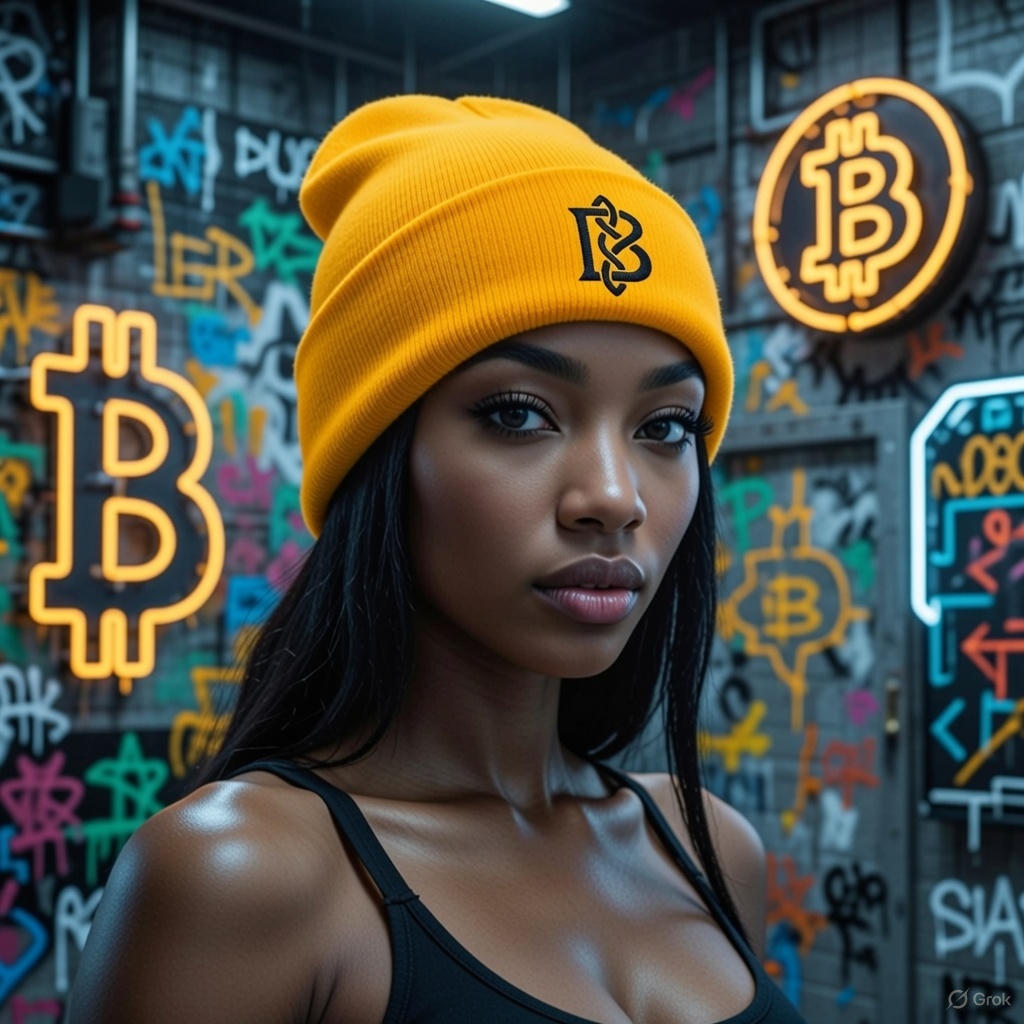 Bitcoin Knots Embroidered Cuffed Beanie