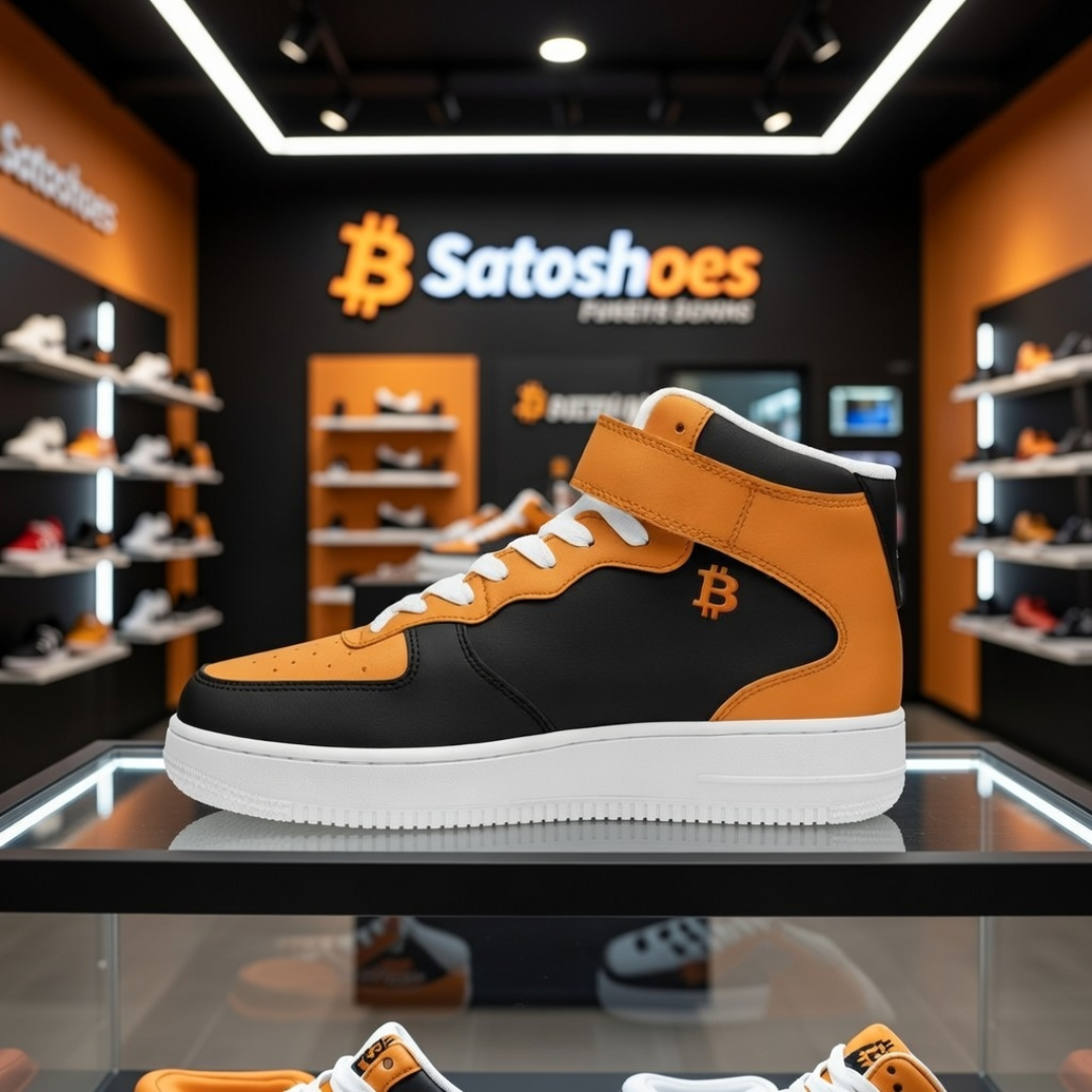 Orange Flock Black/Orange Edition High Top Sneakers