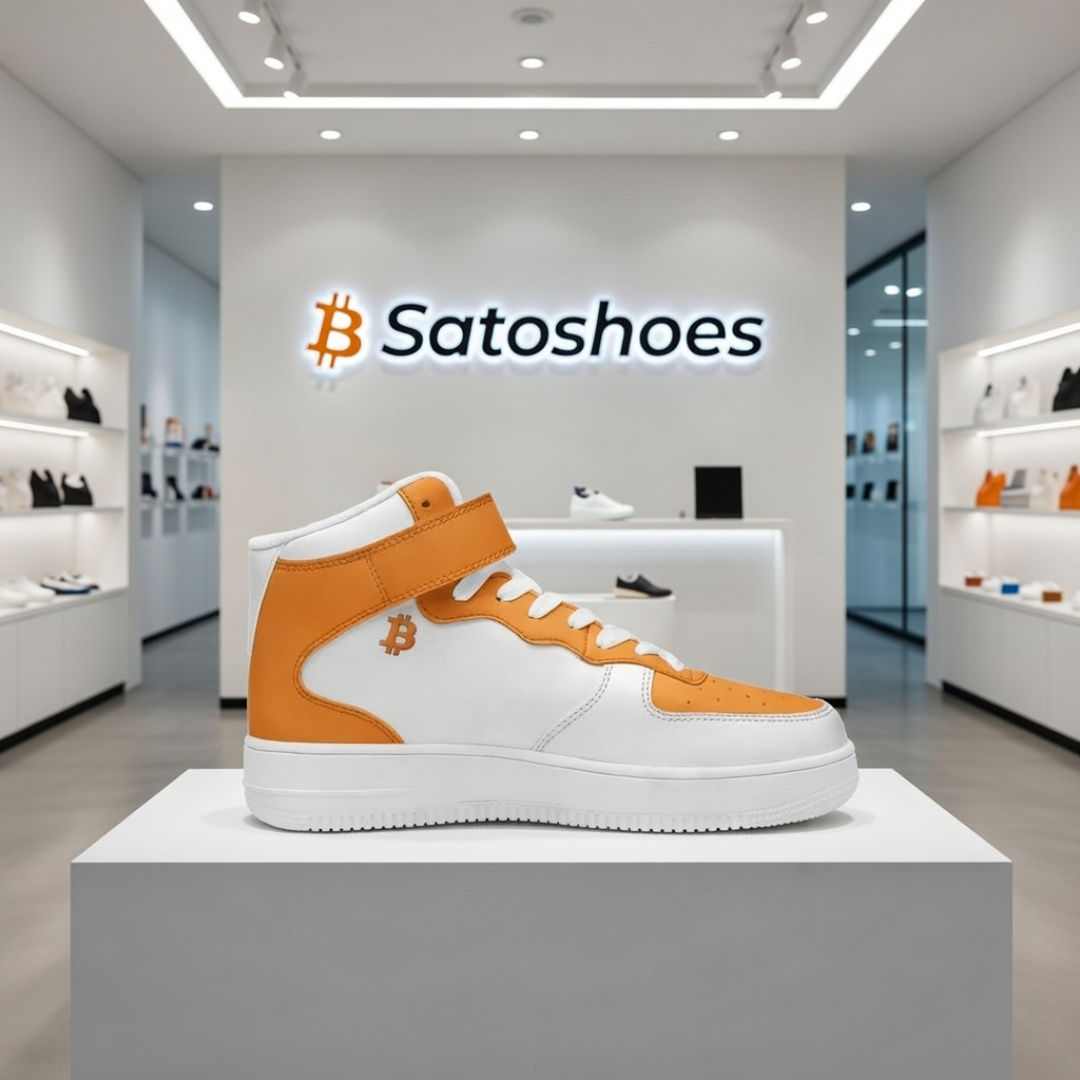 Orange Flock White/Orange Edition High Top Sneakers