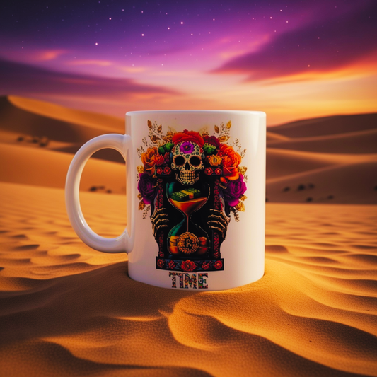 Bitcoin Sands of Time White 11oz Ceramic Mug