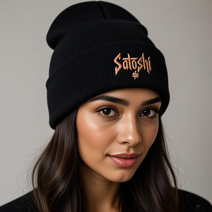 Satoshi Embroidered Cuffed Beanie 5 colours available