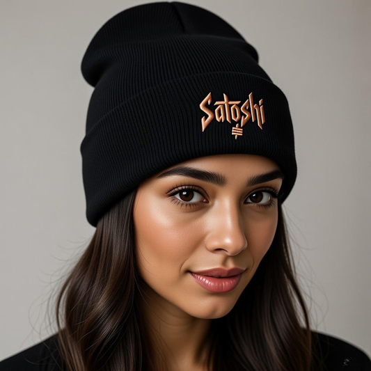 Satoshi Embroidered Cuffed Beanie 5 colours available