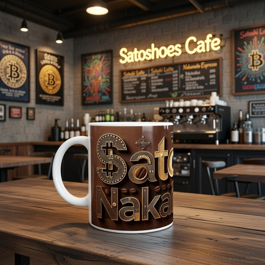 Satoshi Coffee White 11oz Ceramic Mug