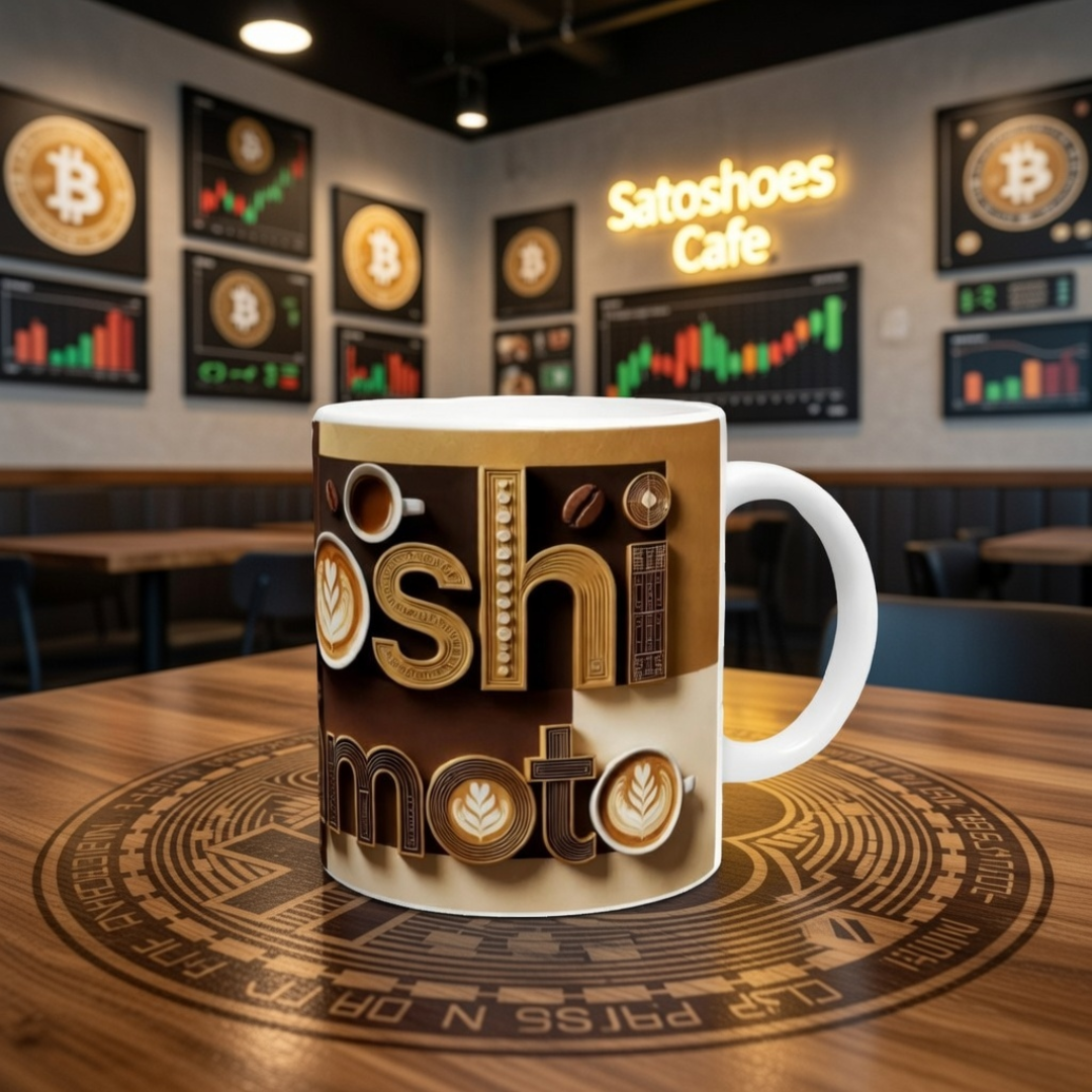 Satoshi Coffee White 11oz Ceramic Mug