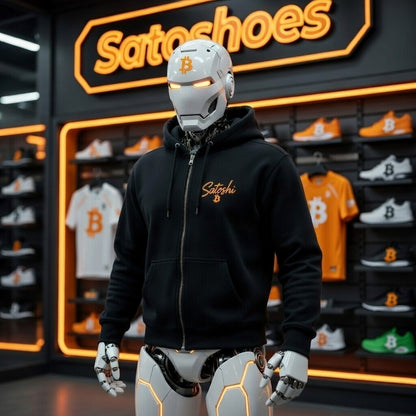 Satoshi Signature Zip-Up Hoodie