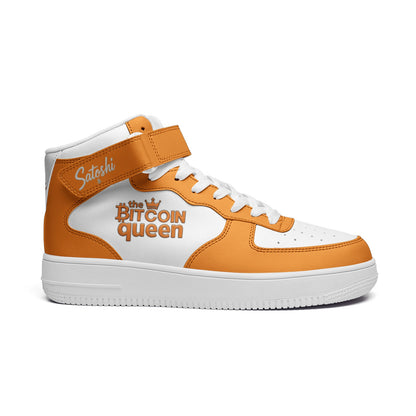 Bitcoin Queen Orange Scarce High Top Sneakers