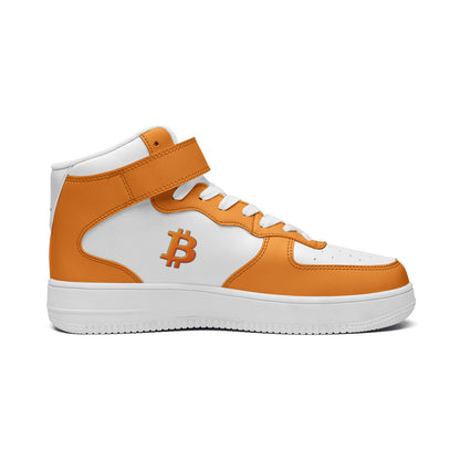Bitcoin Queen Orange Scarce High Top Sneakers