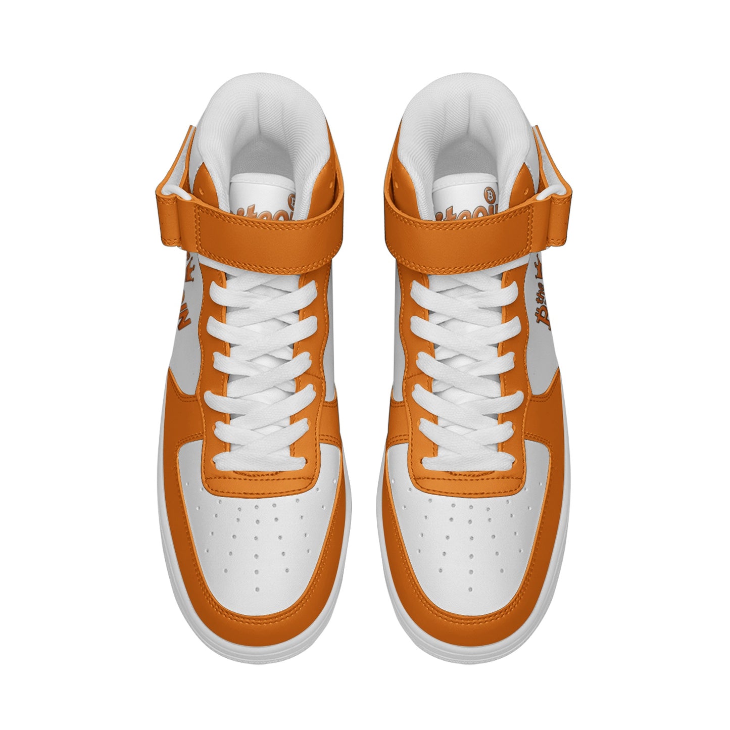 Bitcoin Queen Orange Scarce High Top Sneakers