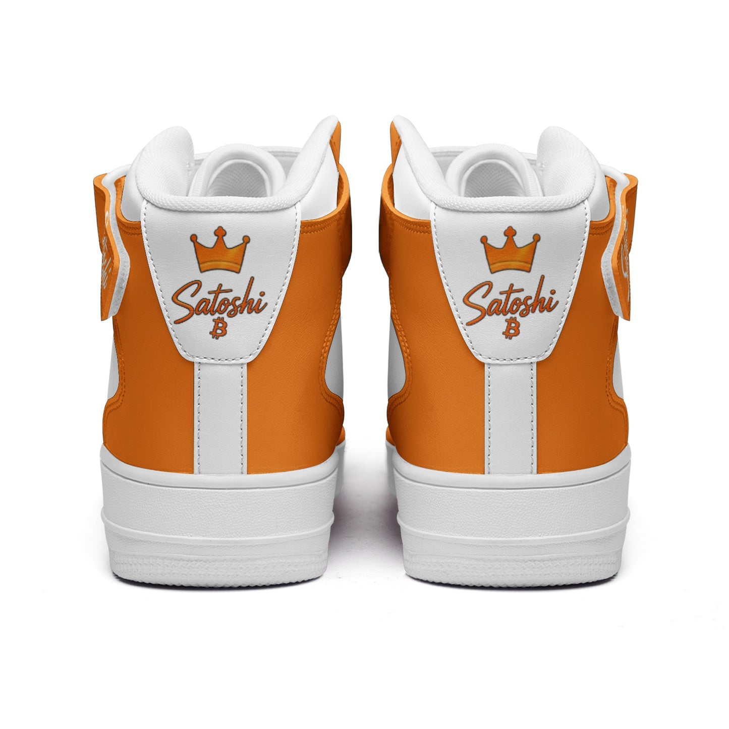 Bitcoin Queen Orange Scarce High Top Sneakers