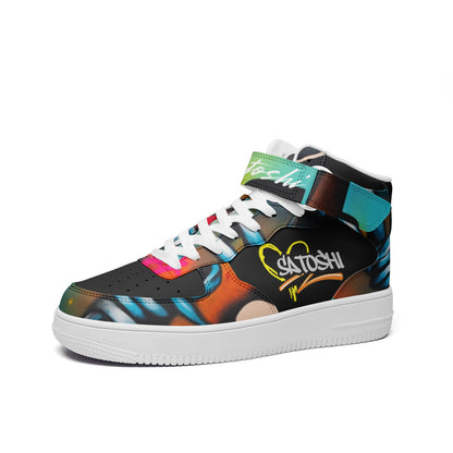 Bitcoin Graffiti High Top Sneakers