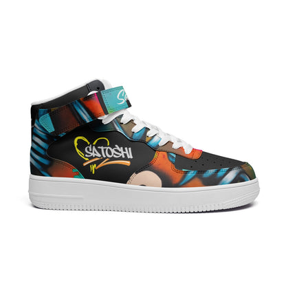 Bitcoin Graffiti High Top Sneakers
