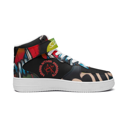 Bitcoin Graffiti High Top Sneakers