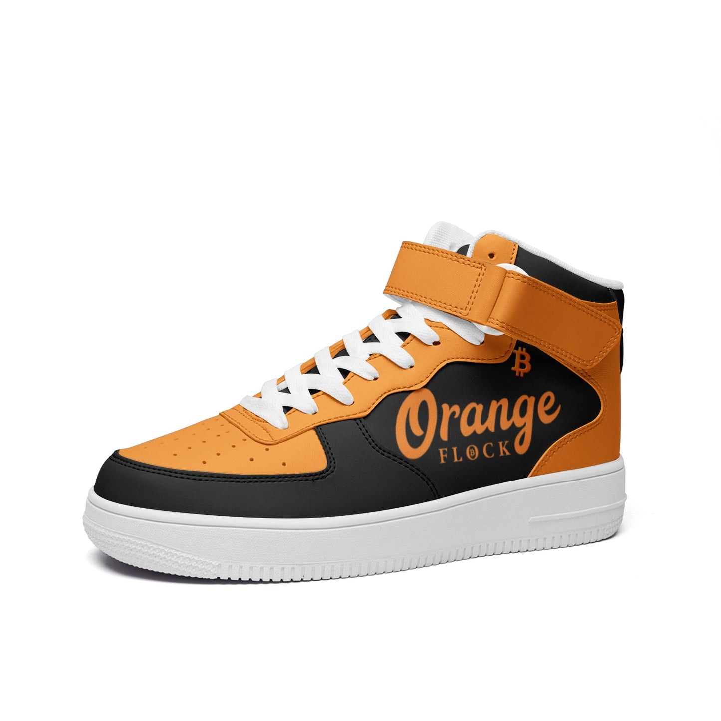 Orange Flock Black/Orange Edition High Top Sneakers
