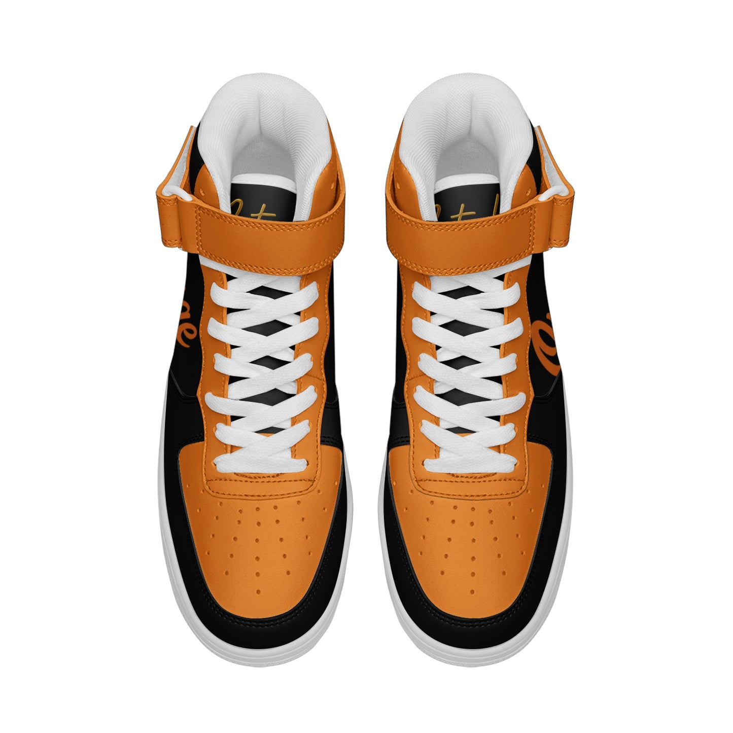 Orange Flock Black/Orange Edition High Top Sneakers