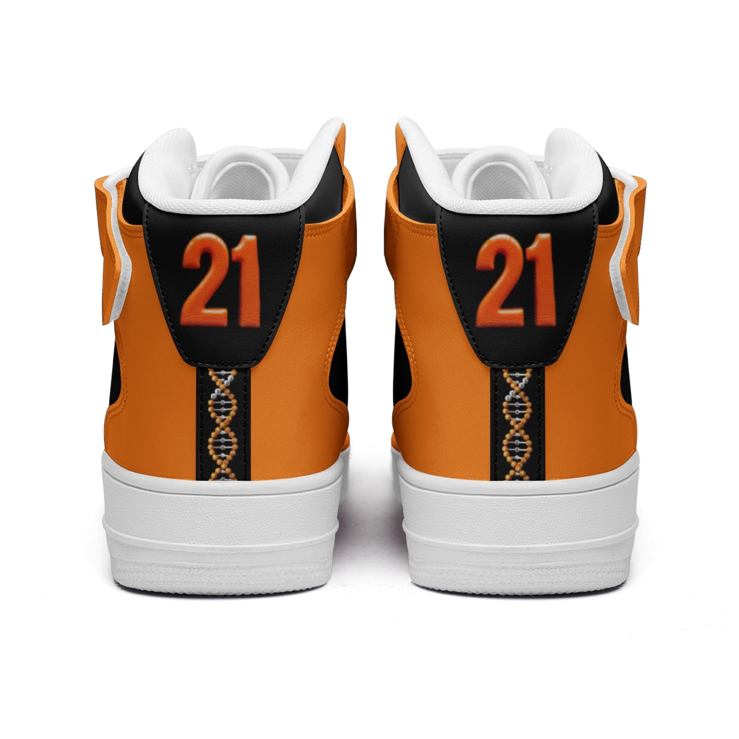 Orange Flock Black/Orange Edition High Top Sneakers