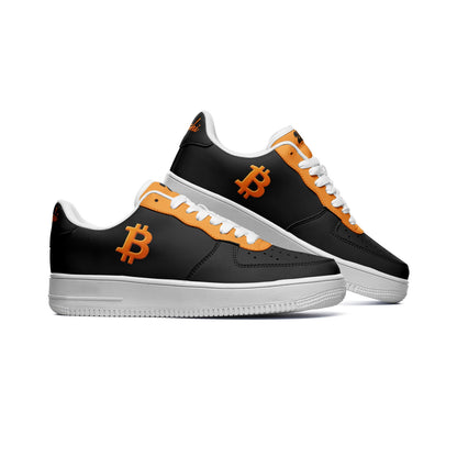 Bitcoin Orange Top Low Top Sneakers