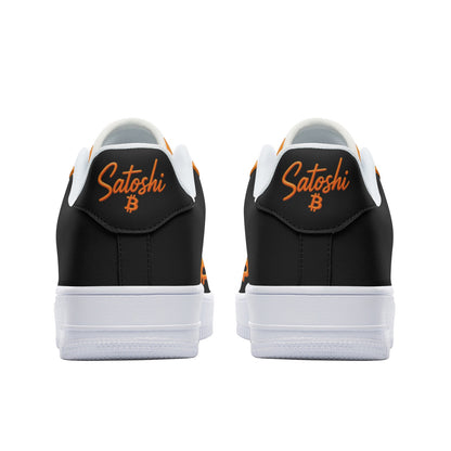 Bitcoin Orange Top Low Top Sneakers