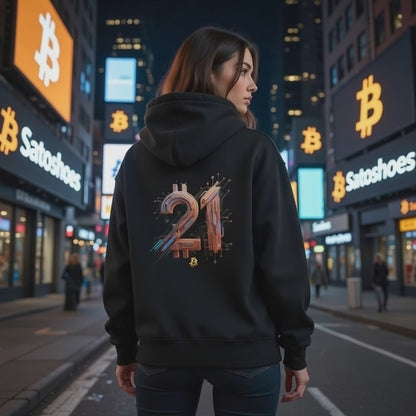 Satoshi Nakamoto 21 Unisex Pullover Hoodie