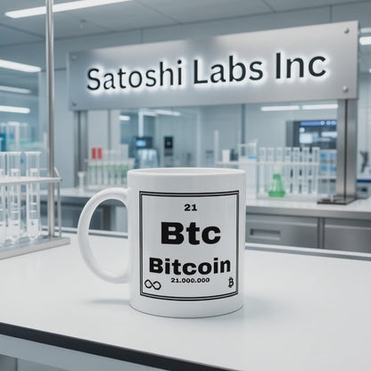 Periodic Bitcoin White 11oz Ceramic Mug