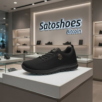 Bitcoin Black Stealth Sneakers