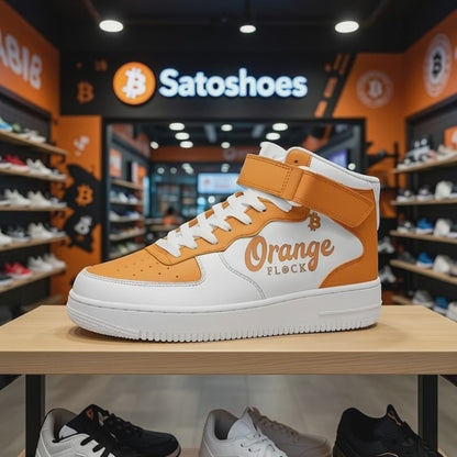 Orange Flock White/Orange Edition High Top Sneakers