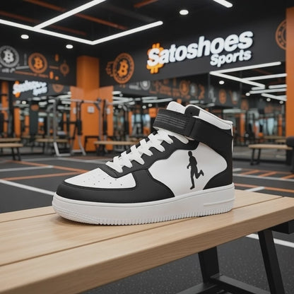 Hal Black High Tops — Bitcoin High Top Sneakers