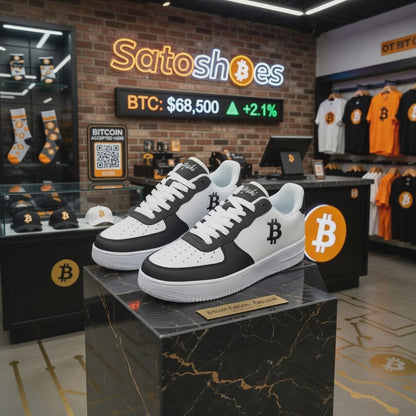 Classic B Black — Bitcoin Low Top Sneakers